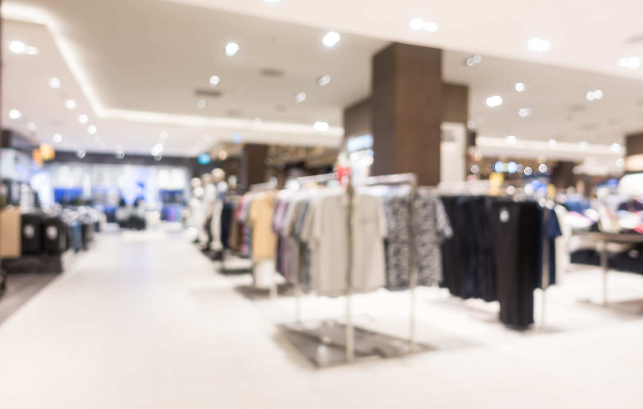 Abstract blur shopping mall